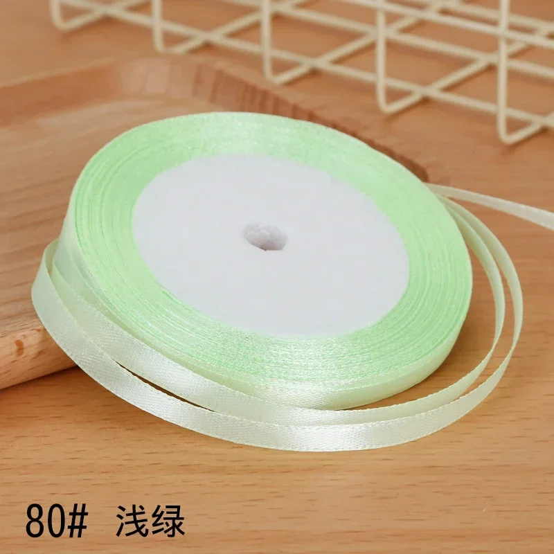 Elegant 6mm Satin Ribbon - Perfect for Bows, Floral Bouquets, and Gift Wrapping