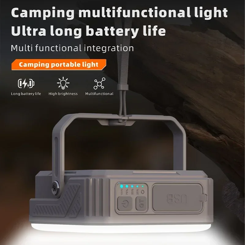 Solar Camping light 20000mAh Power Bank Charging Powerbank External Battery Portable Charger Spare battery For iphone Samsung 3