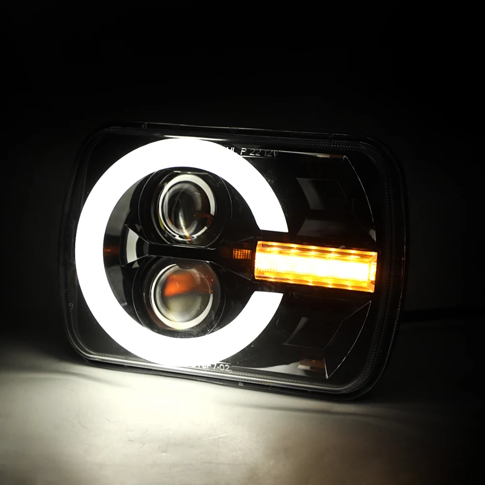 UNI-SHINE 2 Faros Delanteros LED De 7 Pulgadas, Haz Alto