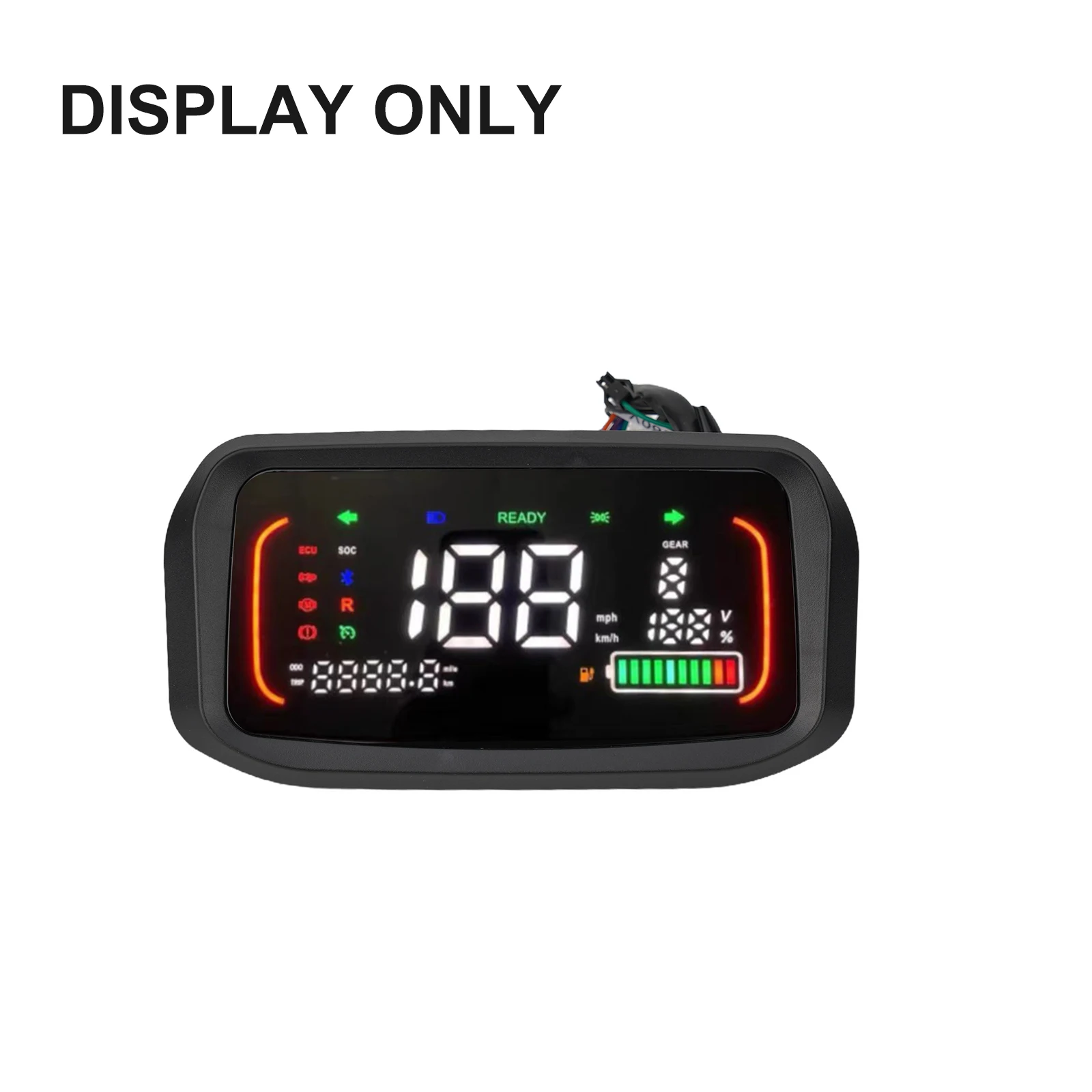 전기 자전거용 LCD 디스플레이 계량기, 컨트롤패널 블랙, 다기능 교체, 20-150C, 250g, 1