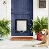 Cat Flap Door with 4 Way Security Lock Puppy Kitten Safety In&out Pet Door Dog Cat Kitten Flap Door Pet Doors and Sliding Door 3