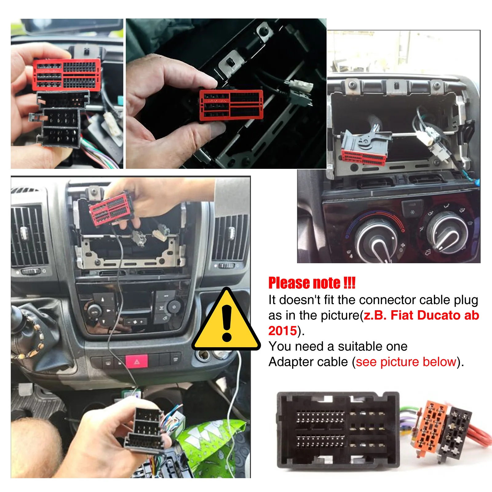 Autoradio ESSGOO Android 15 9 Zoll 4+64G für Fiat Ducato Peugeot Boxer Citroën Jumper Drahtloses CarPlay Android Auto GPS Navigation FM RDS WiFi Bluetooth Lenkradsteuerung Mirror Link IPS Touchscreen – Detail 5