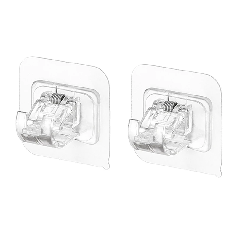 

Комплект кронштейнов для карнизов без сверления, комплект из 2 регулируемых клейких держателей для карнизов