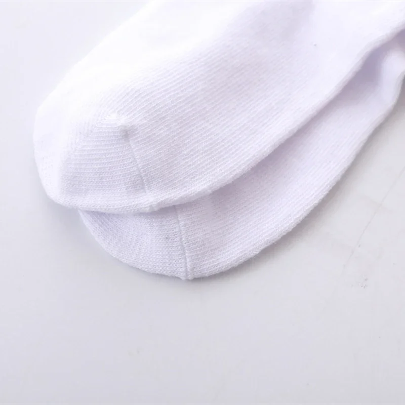 Baby Socks 5 Pairs/lot Boys Girls Pure White Socks Cotton Soft Newborn Babies Loose Comfortable Kids School Sport Clothes