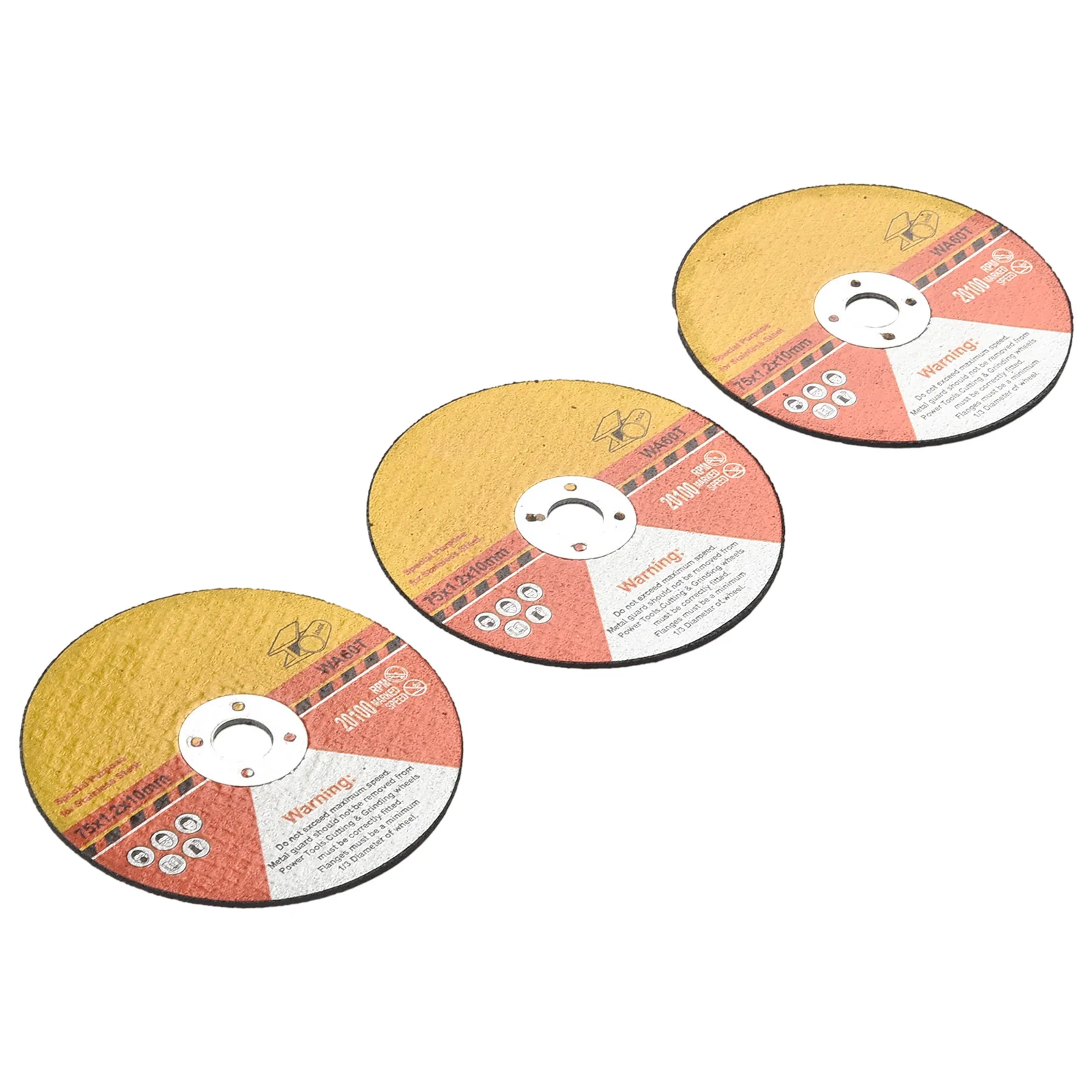 3pcs 10mm Cutting Disc Circular Resin Grinding Wheel Sanding Disc 3inch For Angle Grinder Steel Stone Cutting Abrasive Tools 1pc 3inch cutting disc circular resin grinding wheel saw blade 10mm bore for steel cutter angle grinder power tools accessories