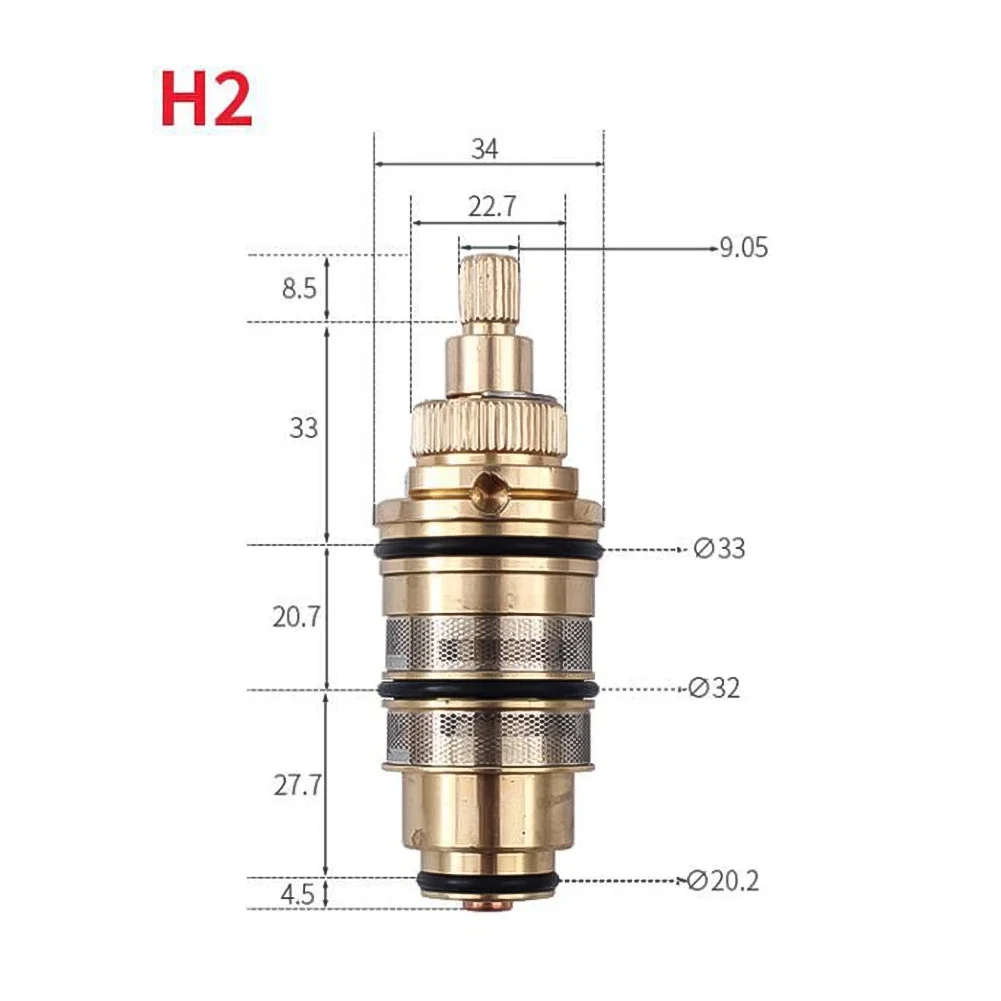 Brass Replacement Thermostatic Cartridge Shower Mixer Valves Bar Repair Kit Bathroom Water Temperature Control Faucet Cartridge faucet cartridge thermostatic mixing valve