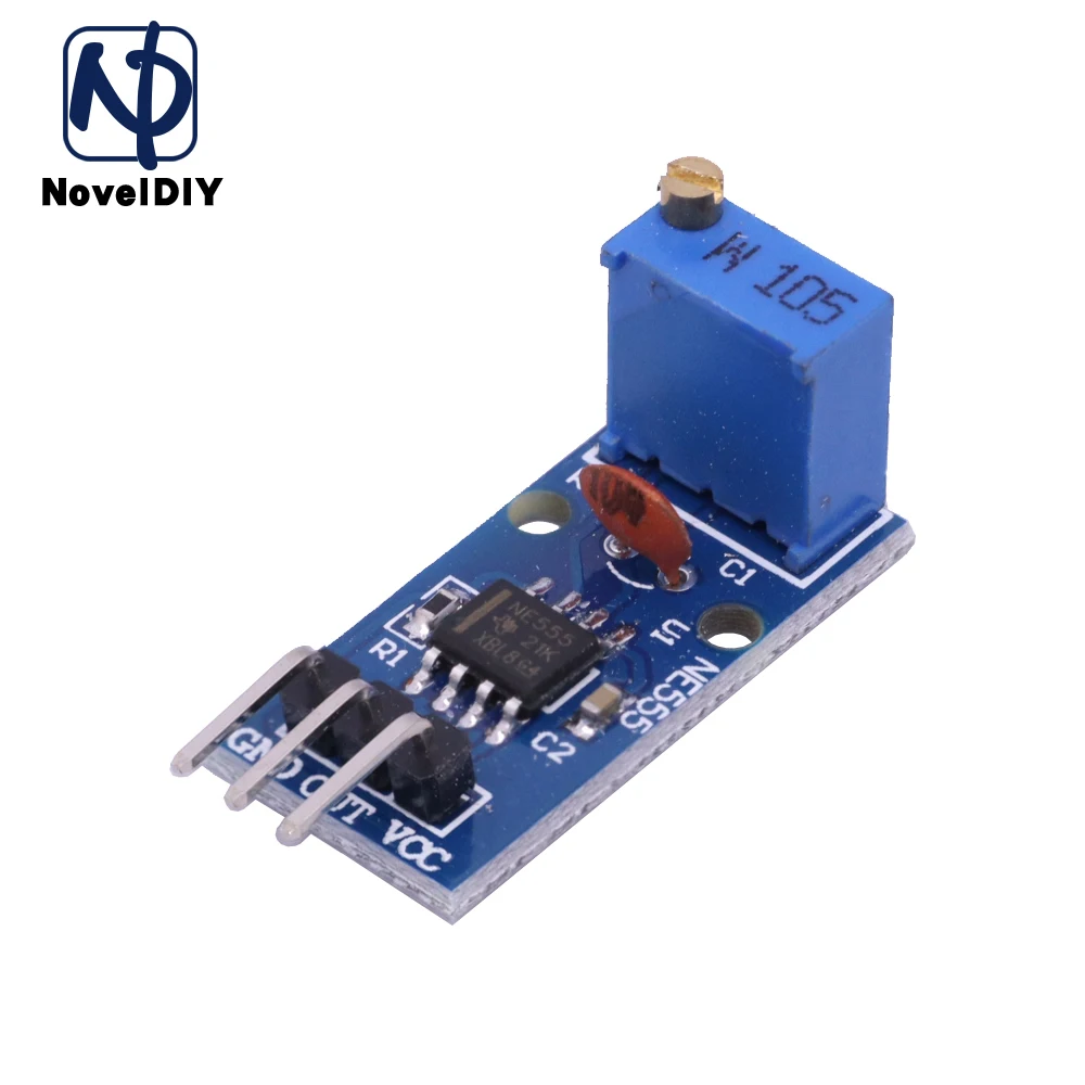 DC 5V 12V NE555 Adjustable Resistance Frequency Pulse Generator Module ...