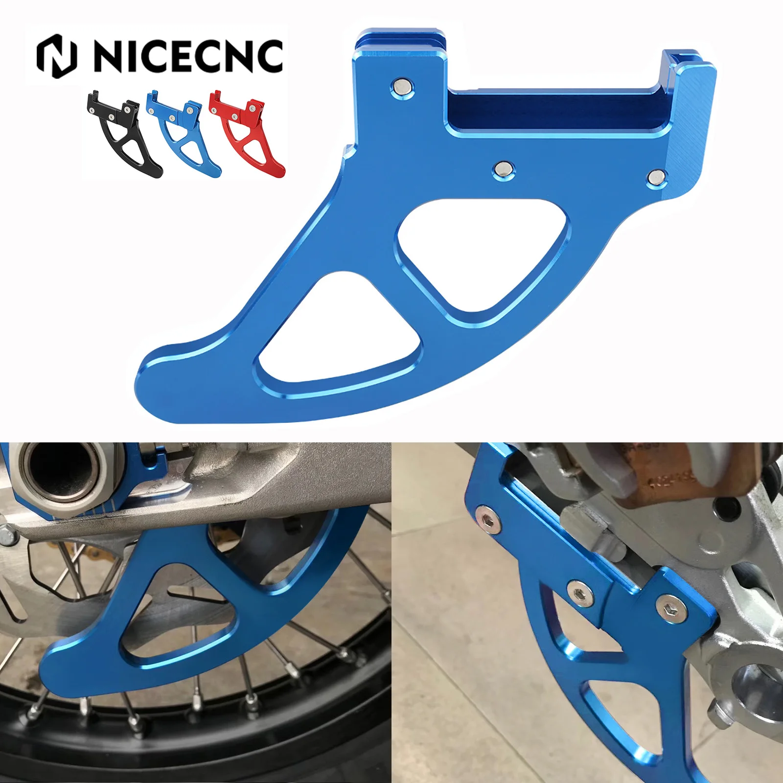 

For Husqvarna TE FE 125 150 200 250 350 450 501 TX/FX 2018-2021 TC FC 250 350 450 2018 CNC Rear Brake Disc Guard Protector