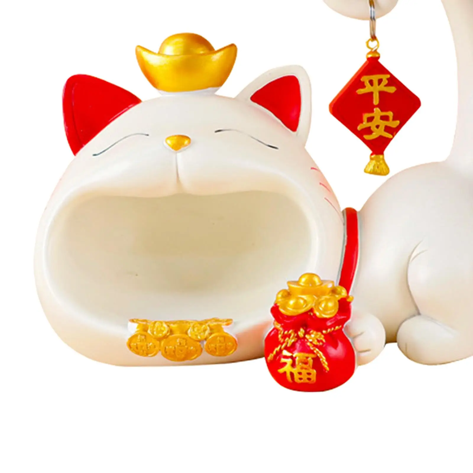 

Cat Sculpture Storage Tray, Funny Cat Statue Tray, Animals Figurine Cat Statue