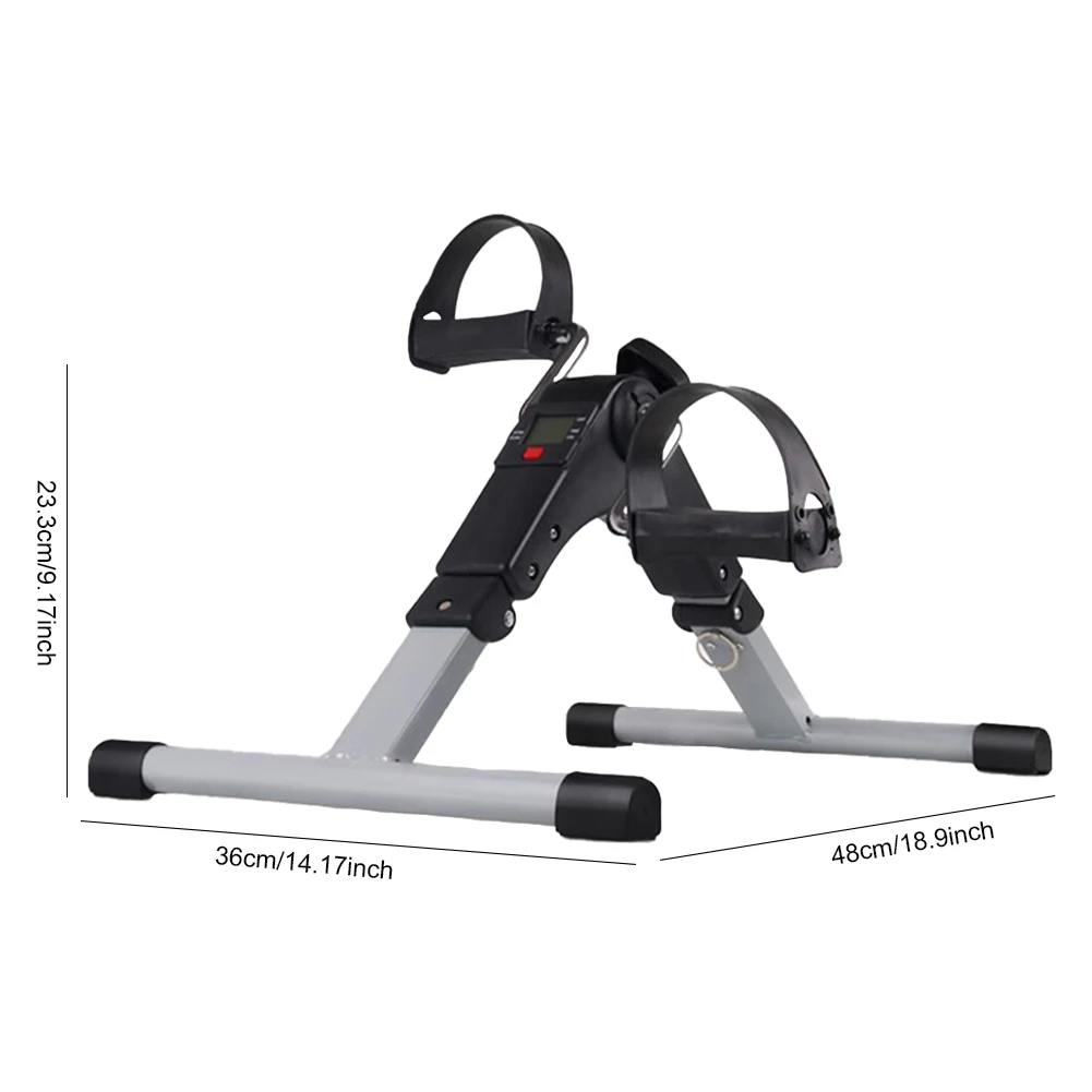 Stepper Exercise Machine Folding Stepper Pedal Exercise Bike LCD Display Home Adjustable Resistance Fitness Equipment