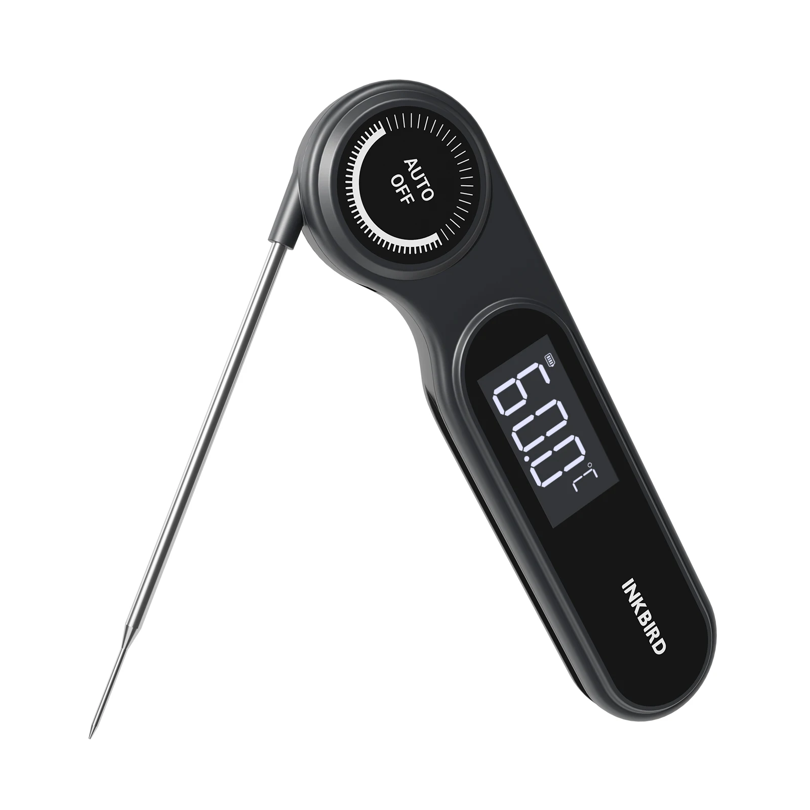 INKBIRD IHT-21K 0,5 s Ultraschnelles Fleischthermometer 500 mAh wiederaufladbares Heim-Lebensmittelthermometer zum Kochen, Grillen, Milch, Brauen
