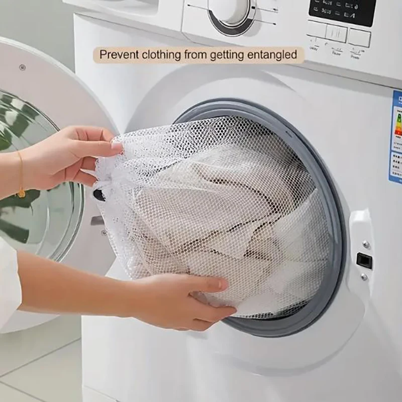 Big Size Large Washing Laundry Bag Mesh Organizer Net Dirty Bra Socks Underwear Shoe Storag Wash Machine Cover Clothes 3
