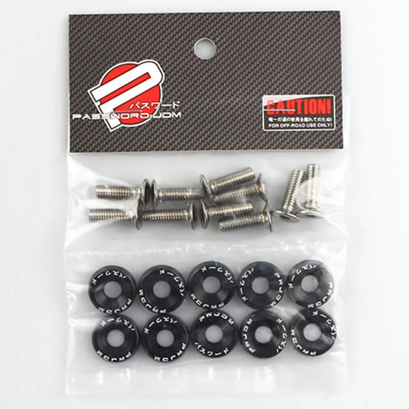 Auto Accessories Washer License Plate Bolts 10PCS