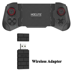 Wireless Mobile Gamepad Bluetooth Controller (Black and Adapter)