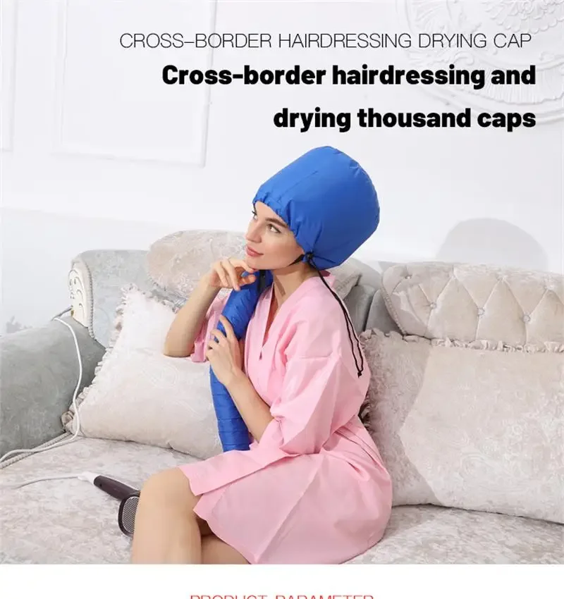Portable Soft Hair Drying Cap Womens Blow Dryer Home Hairdressing Salon Supply Adjustable Accessory