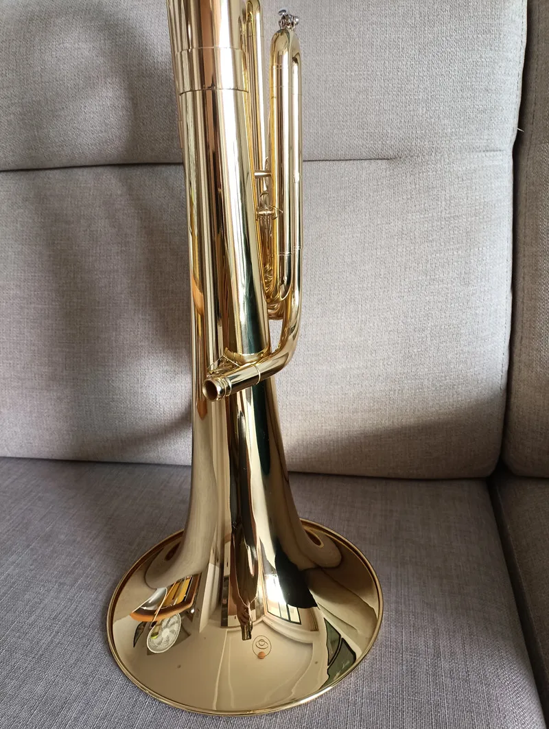 High quality Euphonium B flat three vertical key tenor horn holding trumpet brass instrument nts Case
