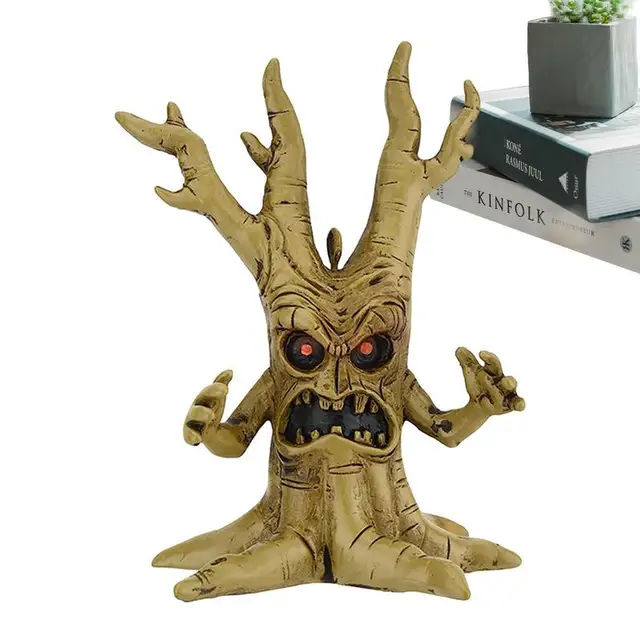 Spooky Charm for Halloween: Halloween Stump Artificial Halloween Figurine