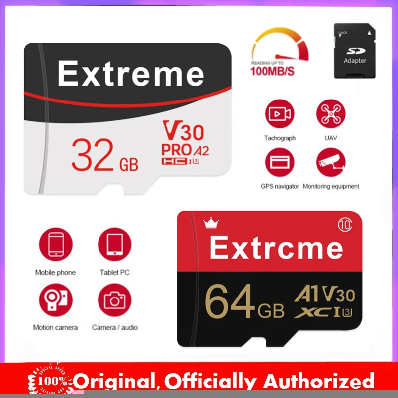 Class10 Micro Memory Card 32Gb 64Gb 128Gb Mobile Storage Sd/Tf Flash Card Impermeabile Tf Card Memoria Per Telefono Fotocamera Drone Cctv