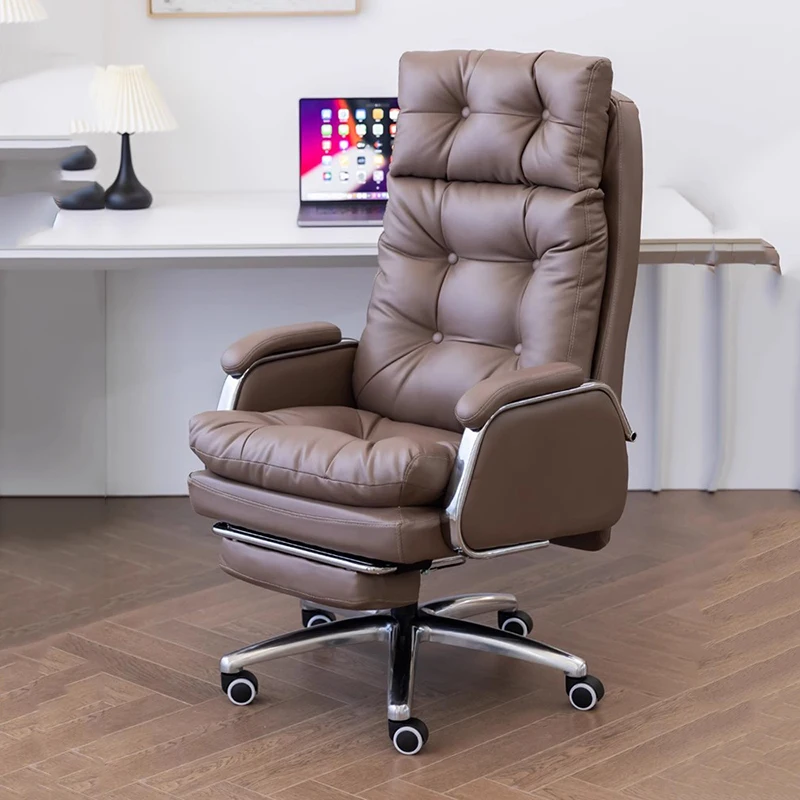 

Modern Executive Office Chairs Lazy Comfy Armchair Lounge Cushion Reading Nordic Office Chairs Wheels Cadeira Salon Furniture