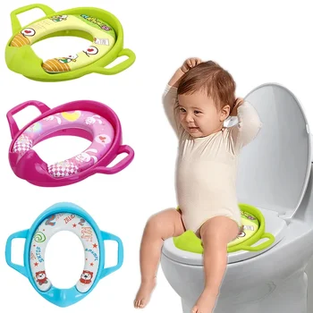 Baby Child Potty Toilet Trainer Seat Cartoon Soft Baby Toilet Seat Baby Toilet Training Toilet Chair Toilet Seat for Children