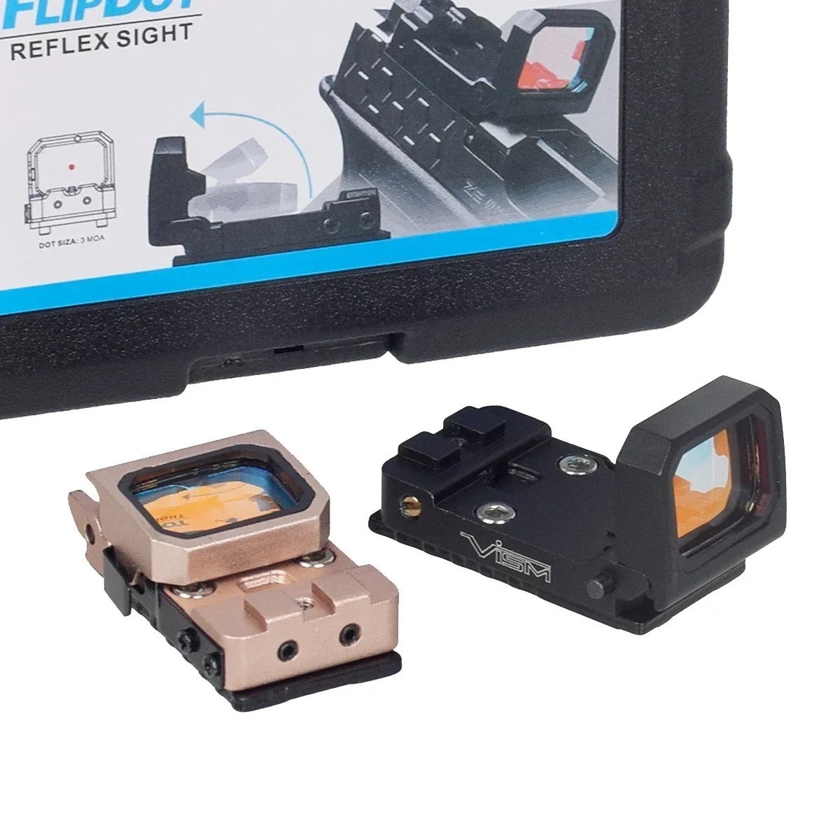 Tactical VISM Flip Up Red Dot Sight For 20mm Rail Riflescope Collimator Sight VISM Scope With GLOCK Rear Mount red dot sight holographic collimator