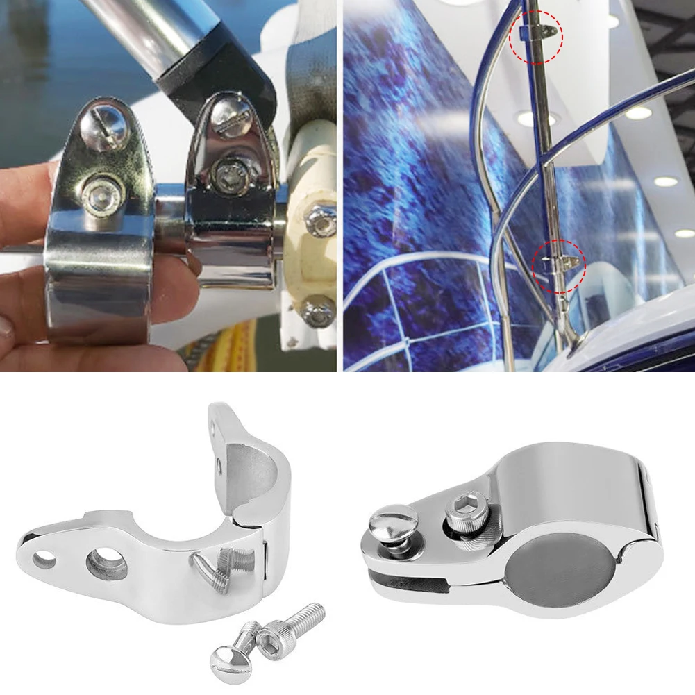 1Pc 316 Stainless Steel Boat Marine Hinged Upper Jaw Slide Hinge Hardware Fittings 22/25/30/32mm Easy Install Marine Hardware