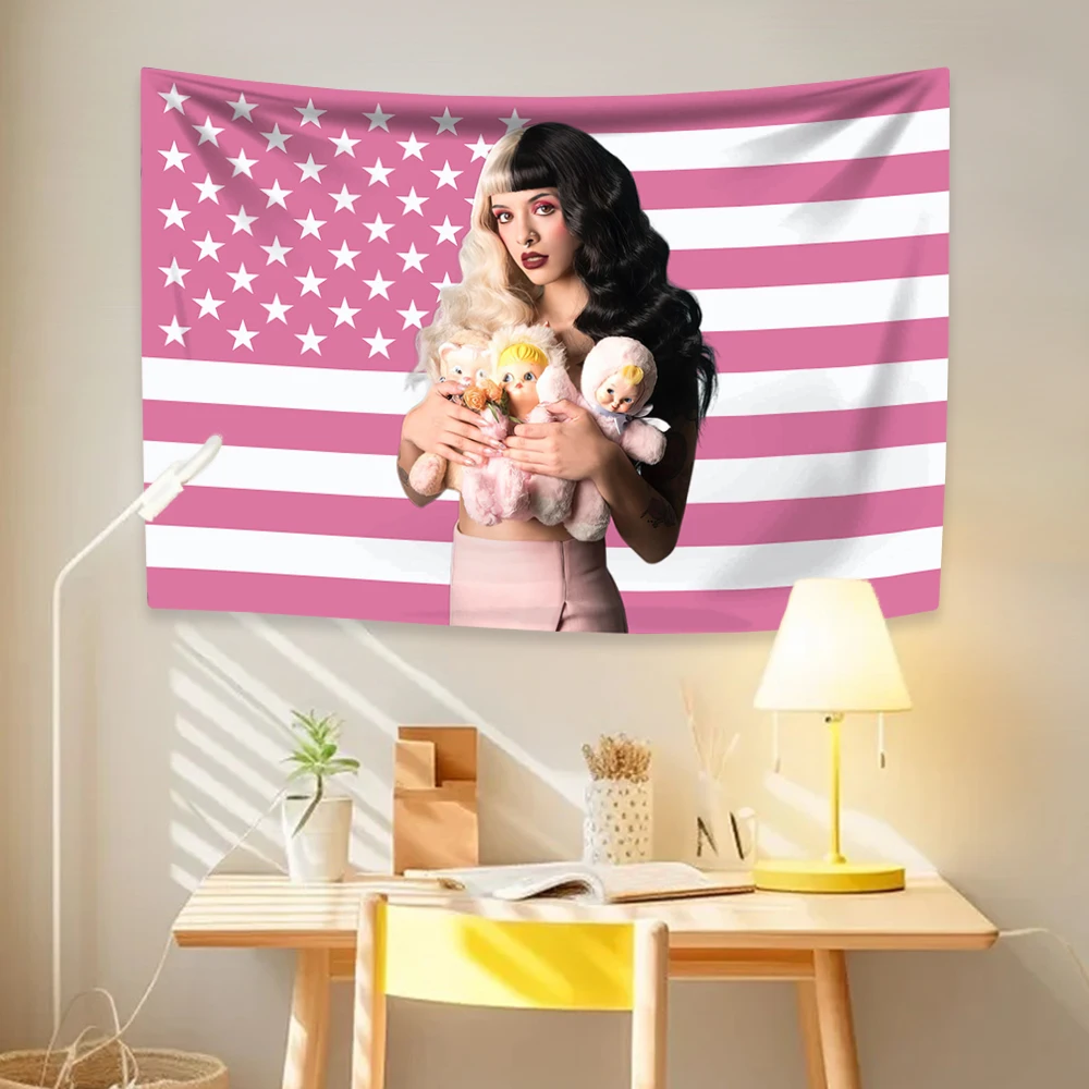 Melanie Martinezs USA Flag Tapestry Party Decoration