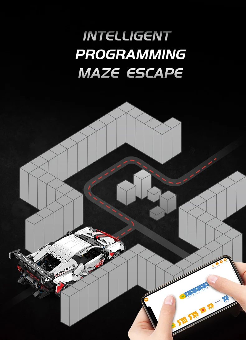 Technical Car App Remote Control K96122 Moter Power Building Blocks Bricks Super Racing Car Sets Toys For Boys Kids Gift Moc Set