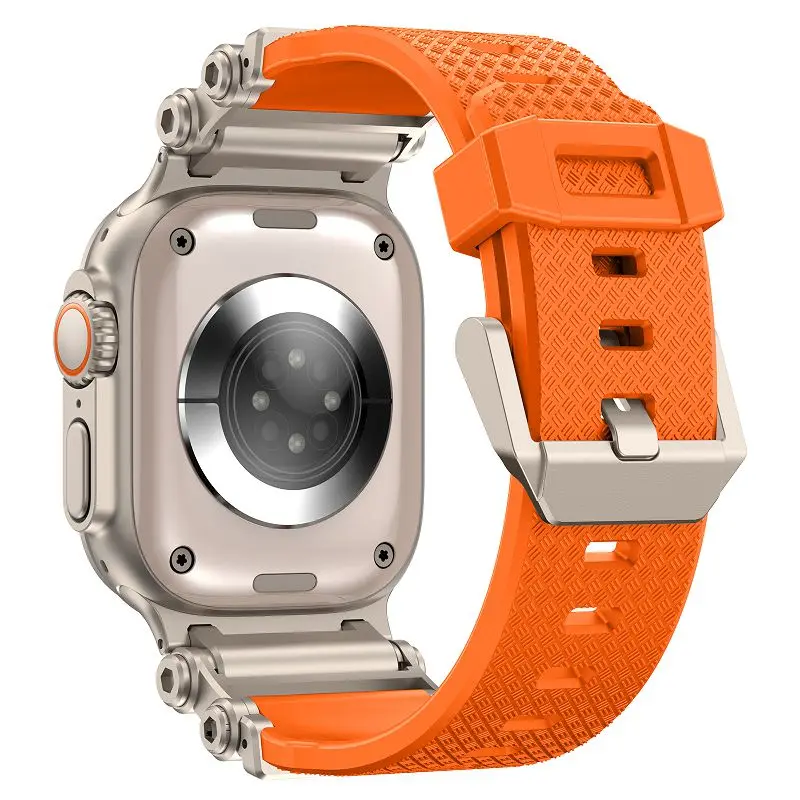Premium Durable Metal Connector Watch Strap with TPU Sport Band