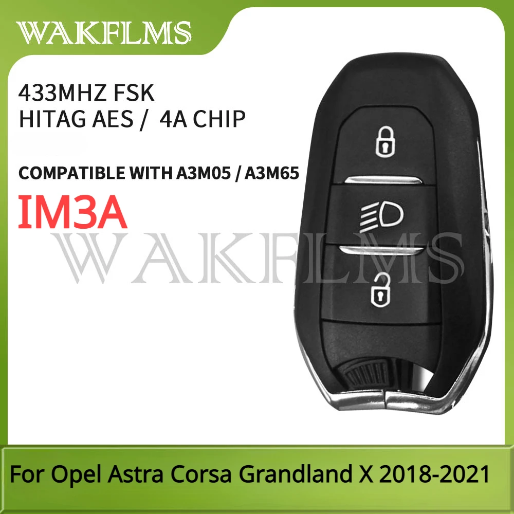 Smart Key 433mhz Keyless For Opel Astra Corsa Grandland X Vauxhall NCF29A3M 4Achip HU83 A3M05 A3M65