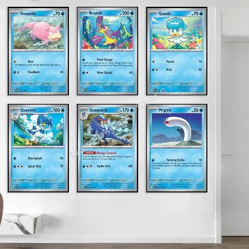 Pokemon Anime Canvas Painting Sword & Shield Evolutions V Vmax Poster And Print Acquerello Wall Art Picture Home Decor Gifts