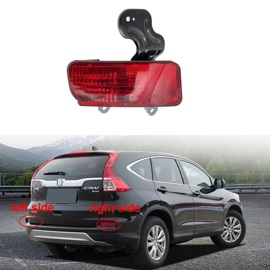 

For Honda CRV CR-V 2015 2016 2017 Rear Tail Bumper Reflector Lights Rear Brake Light Fog Lamp Car Styling without Bulb 1pcs