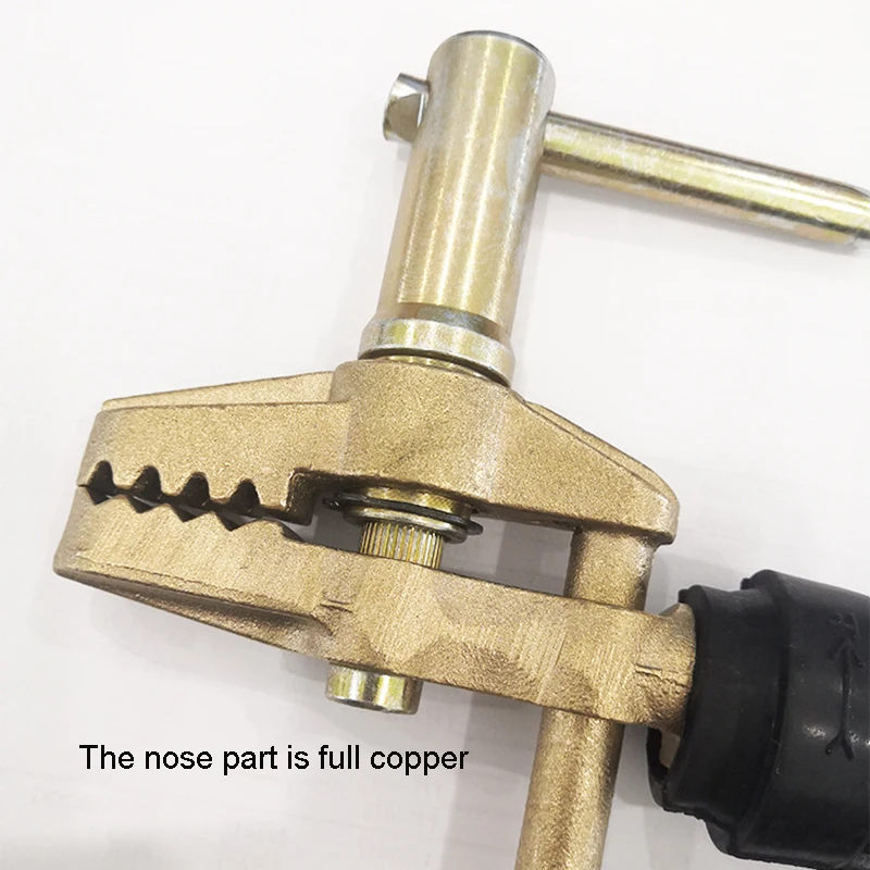 1Pc All Copper 600A Ground Clamp Heavy Duty Electric Welding Clip Gas Welding Argon Arc Earth Clamp