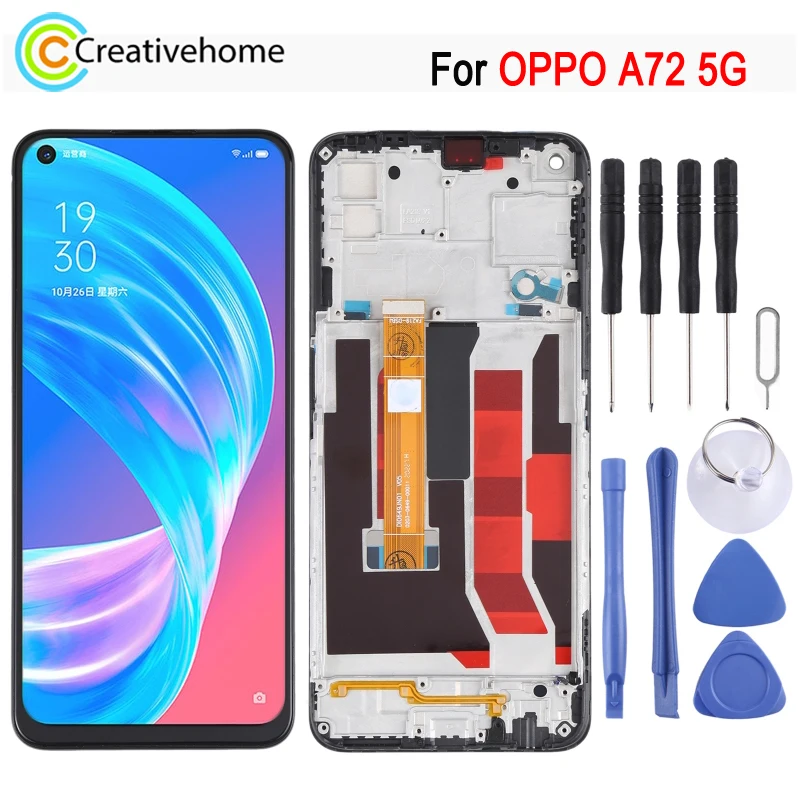 

Original LCD Screen For OPPO A72 5G Phone Display and Digitizer Full Assembly Replacement With Frame