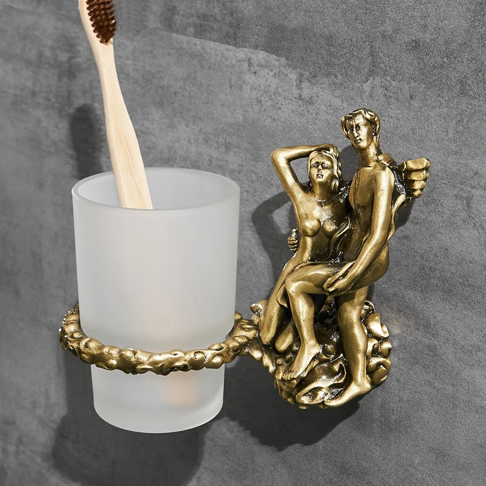 WANFAN Romantic Series MB-0819B Bronze Bathroom Wall Mounted Toilet Ring Paper Holder