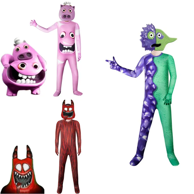 Bambini Halloween Tuin Van Banban Cosplay Kostuum Garten Pak Kostuum Child Evil Banban Game Kotuum Masker Ban Kostums Kleding