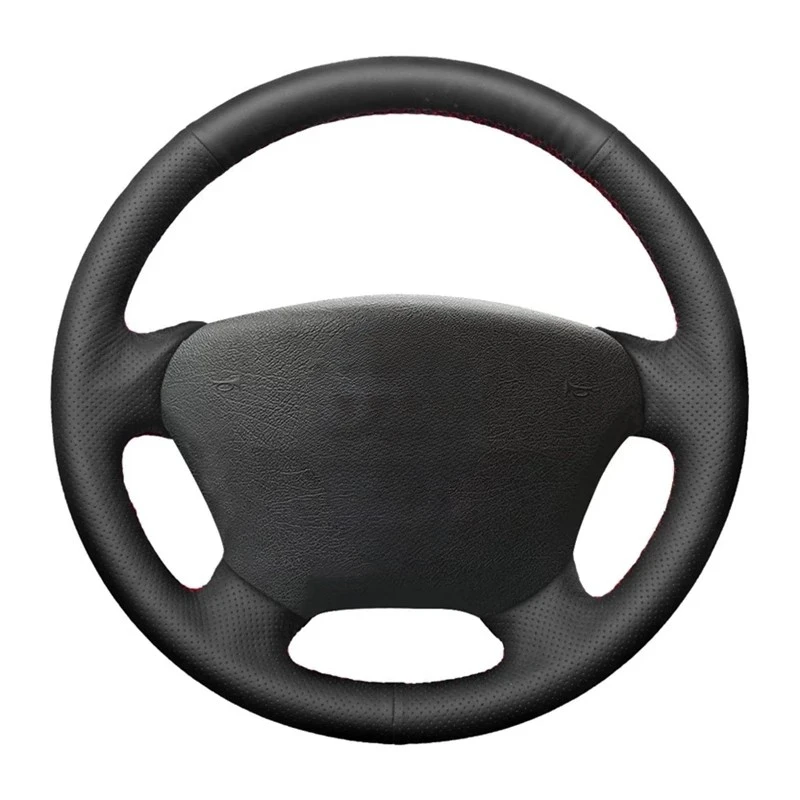 Car Steering Wheel Cover Customized Artificial Leather For Mercedes Benz M-Class W163