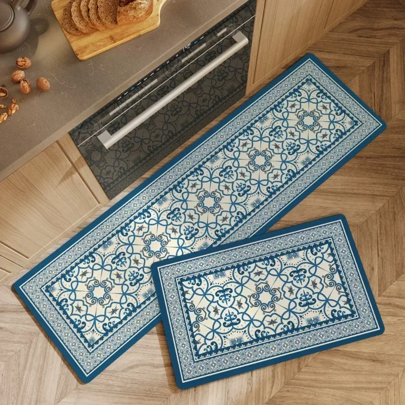 

Water-Absorbing Long Kitchen Floor Mats Oil-proof Dirt-resistant Carpets Non-slip Wash Free Wear-Resistant Household