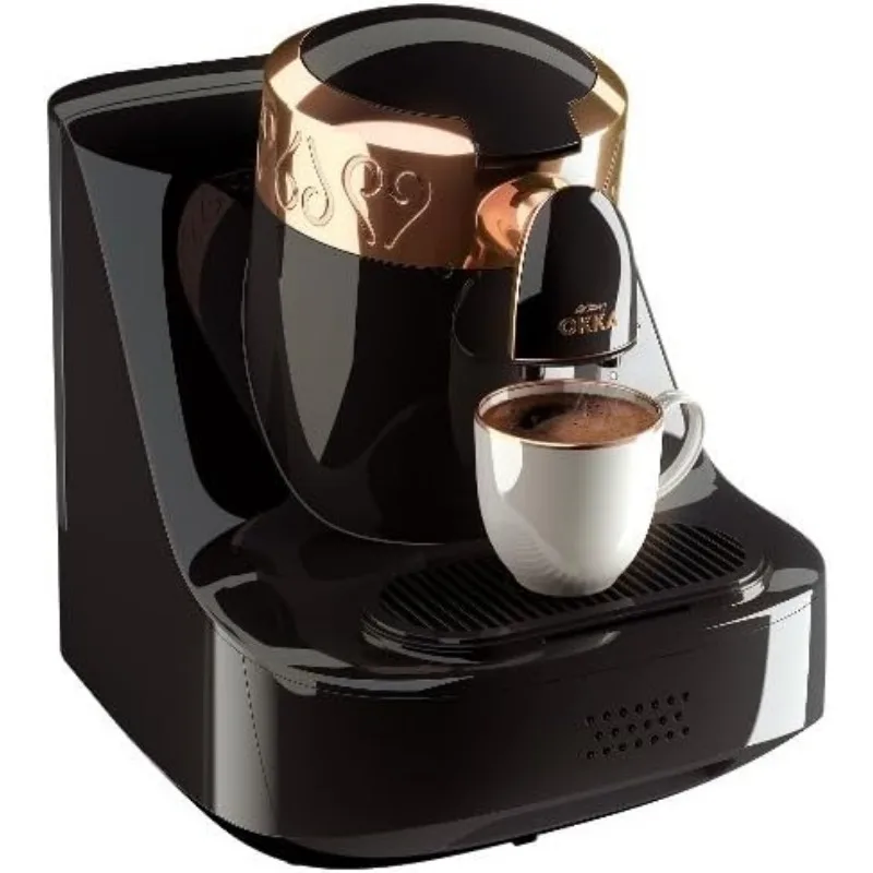 Arzum Okka Automatic Turkish/Greek Coffee Machine, USA 120V UL, Black/Copper (Gold) 3