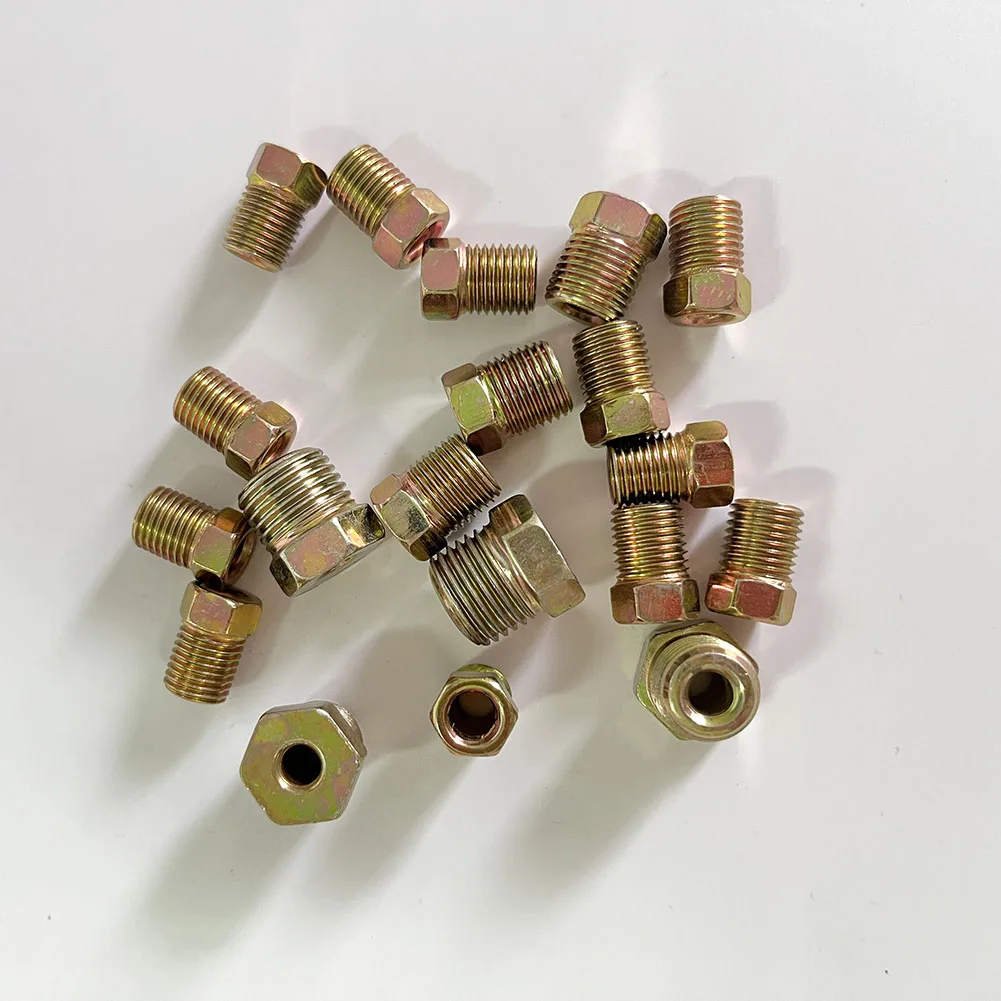 Brake Line Fittings Assortment For 3/16" and 1/4" Tube Fitting Kit Nuts
