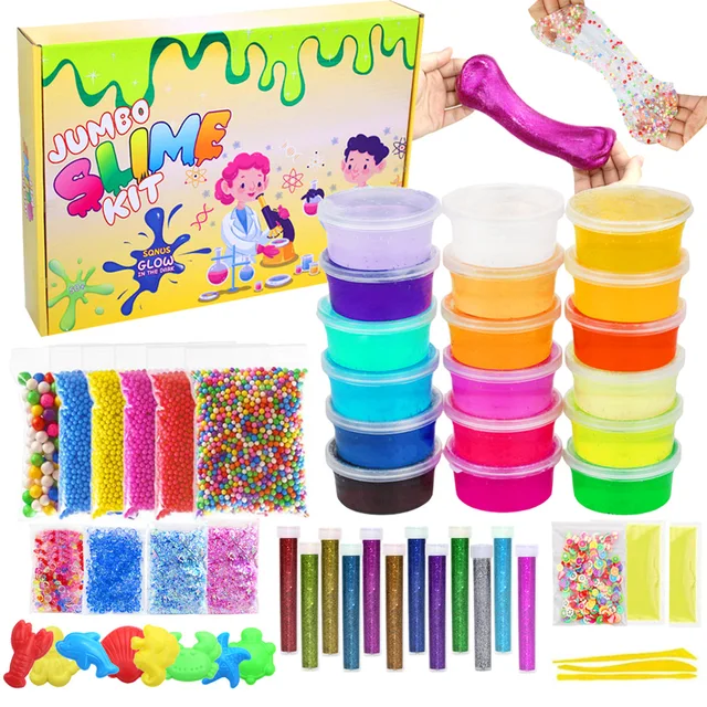 Multicoloured Slime Making Supplies Kit DIY Handmade Color Foam