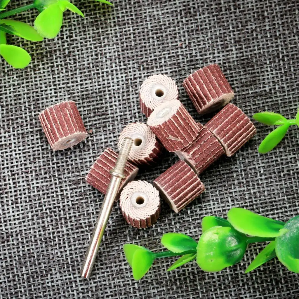 DRELD 10Pcs Dremel ׼ 240-׸  ÷ ũ ׶ε  ÷  귯,  Ÿ  10 x 10x 3mm