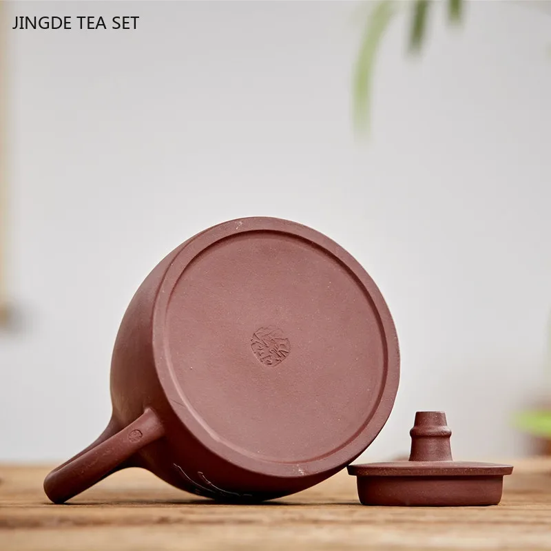 400ml Chinese Yixing Purple Clay Teapot Handmade Ball Hole Filter Beauty Kettle Home Tea Infuser Customized Zisha Teaware Gifts