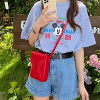 Sac à bandoulière Vintage en cuir pu pour femmes, petit sac à bandoulière décontracté pour téléphone, portefeuille 2
