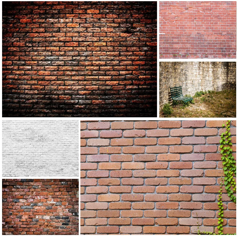 Vinyl Custom Vintage Brick Wall Theme Photography Backdrops portrait Photo Background Studio Prop 21817 TEX-04 shengyongbao vinyl christmas day photography backdrops prop christmas tree festival theme photo studio background xt20924sd 04