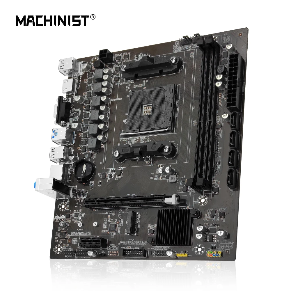 Placa-mãe Amd Suporta Cpu Am4 Ram de Desktop Ddr4 Dual Channel Nvme Ngff M.2 Vga Hdmi M-atx para Série Ryzen5 Machinis-b450