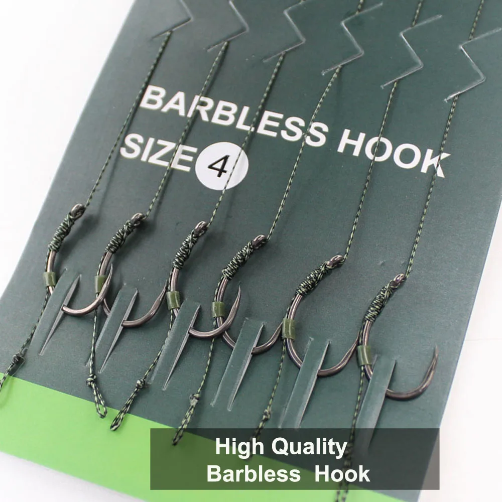 6 montages prêts à pêcher pour carpe - bas de ligne et terminal tackle accessoires pêche