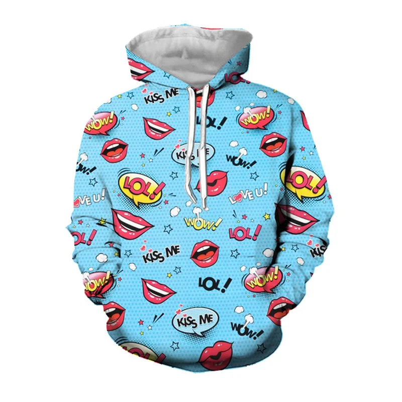 thumbnail image 1 of Sudadera con capucha con estampado de dibujos animados en 3D para hombres y niños, ropa de calle bonita a la moda, sudaderas con capucha de invierno, jerséis Y2k de Harajuku, 1 of 4
