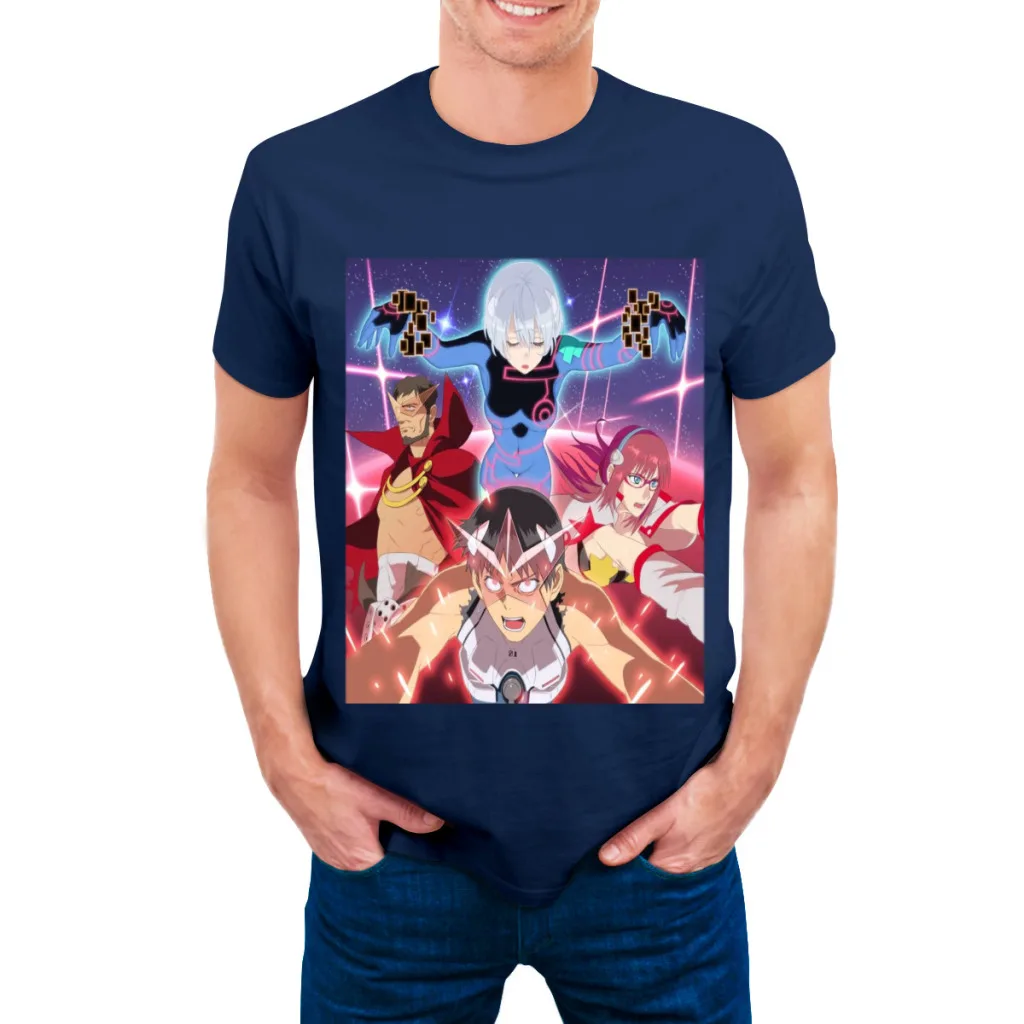 thumbnail image 1 of Nueva camiseta de manga corta con cuello redondo de verano para hombre de Tengen Toppa Gurren-Lagann, 1 of 5