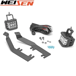 Accessoires d'éclairage de voiture pour Ford F350 F250 de 2008 à 2010, Kit de supports de feux antibrouillard à LED, faisceau à 120 degrés 